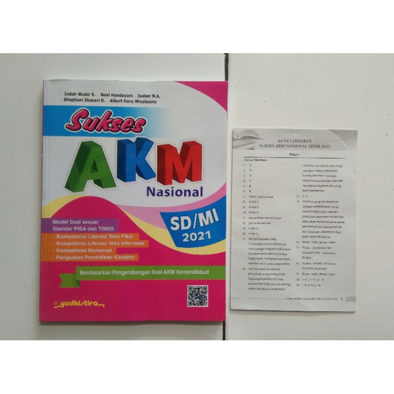 Buku Sukses Akm Nasional 2021 Sd Mi Plus Kunci Jawaban Yudhistira Shopee Indonesia