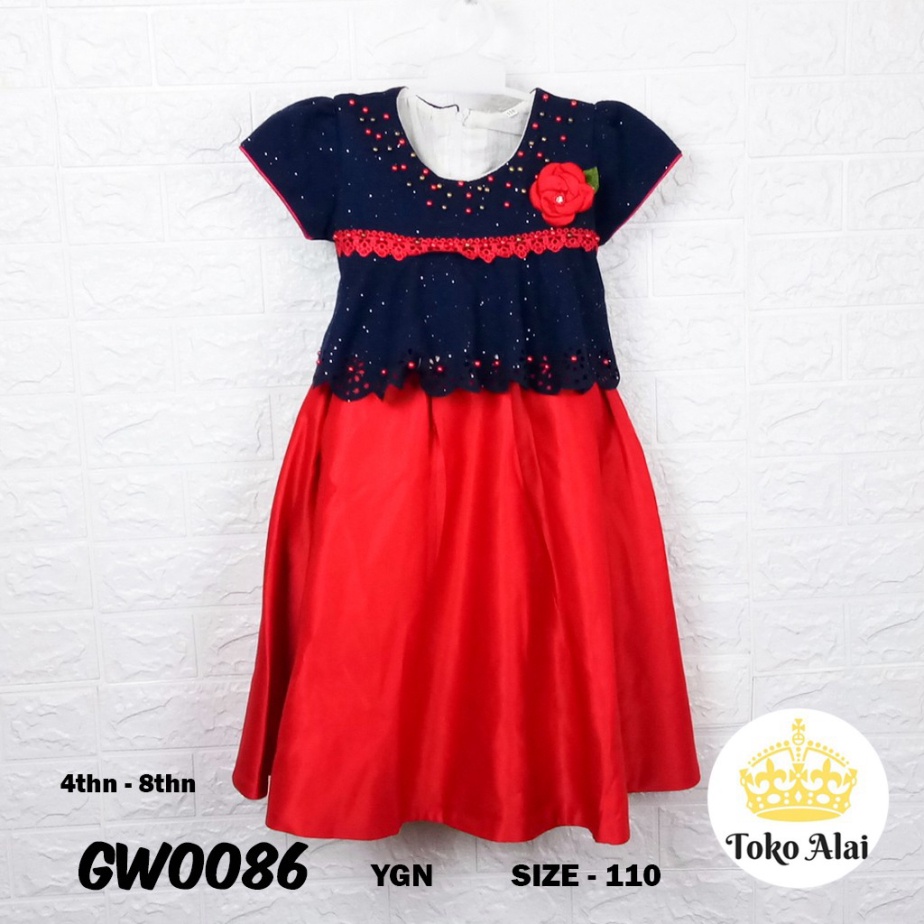 AL - DRESS ANAK IMPORT  GAUN PRINCESS ANAK  GAUN PESTA ANAK PEREMPUAN GW0086