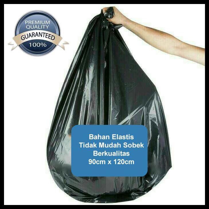  KANTONG  PLASTIK  SAMPAH BESAR  TRASH BAG 90X100CM 6 LEMBAR 