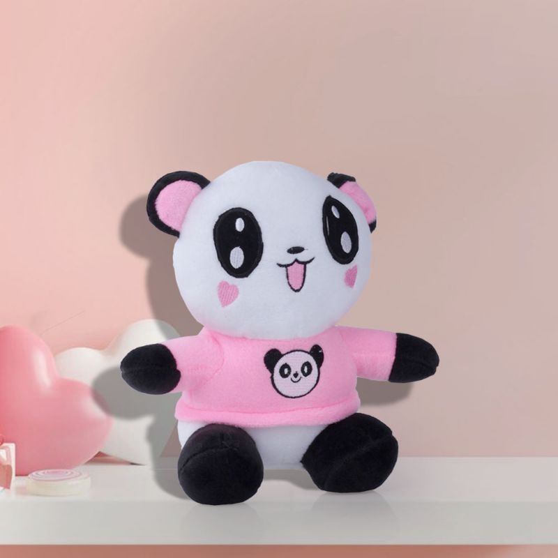 Boneka Panda Pink Berlabel SNI Tinggi 25 cm Bahan Premium | Boneka Cantik Lucu Lembut Ditangan Bahan Velboa Berkualitas