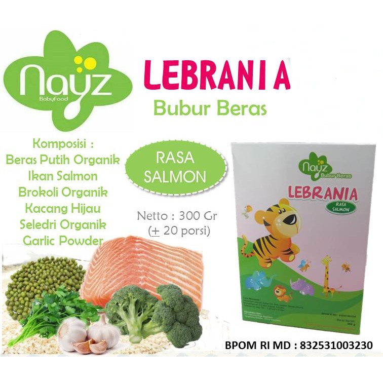 NAYZ Bubur Bayi Organik Tematik 300gr | Bubur Tim Non Instant MPASI Organic Baby Food Makanan Bayi Organik