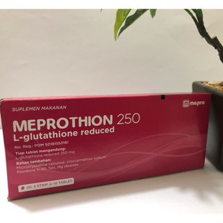 VITAMIN KULIT PENCERAH MEPROTHION 250 MG KEMASAN STRIP