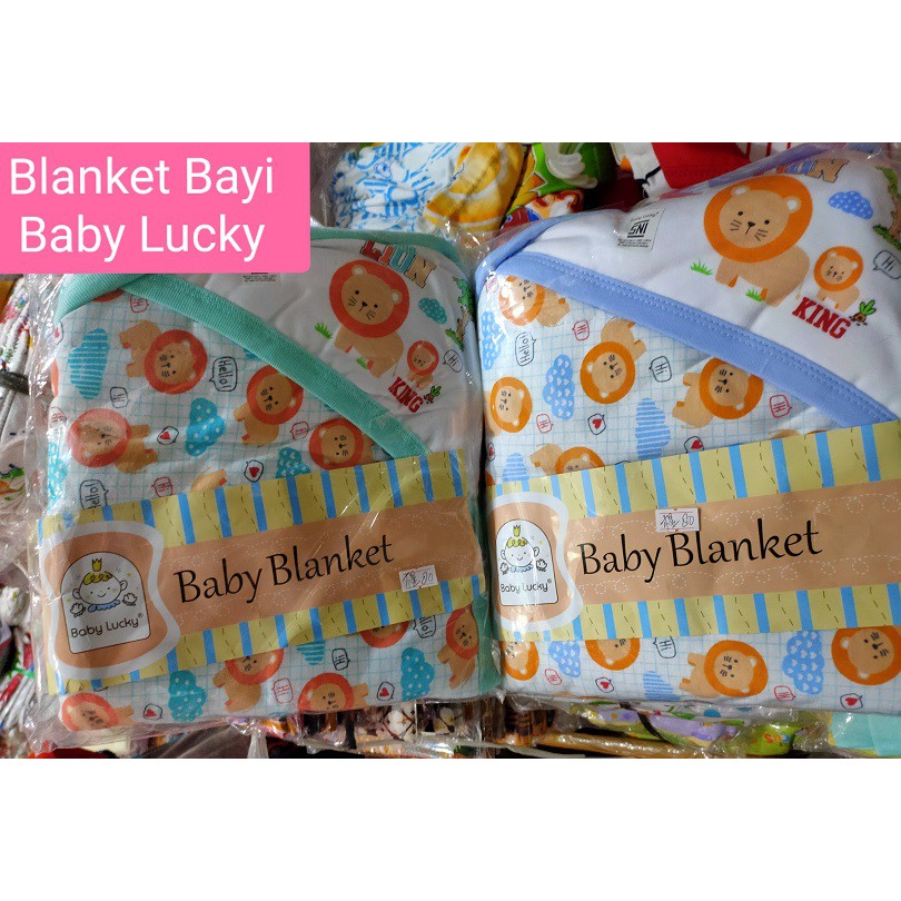Blanket/ Selimut Topi Bayi Baby Lucky