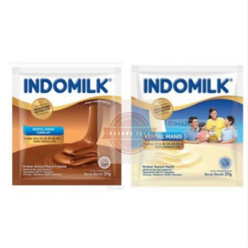 Indomilk Sachet Susu Kental Manis Indomilk 6 Sachet 37gr Shopee