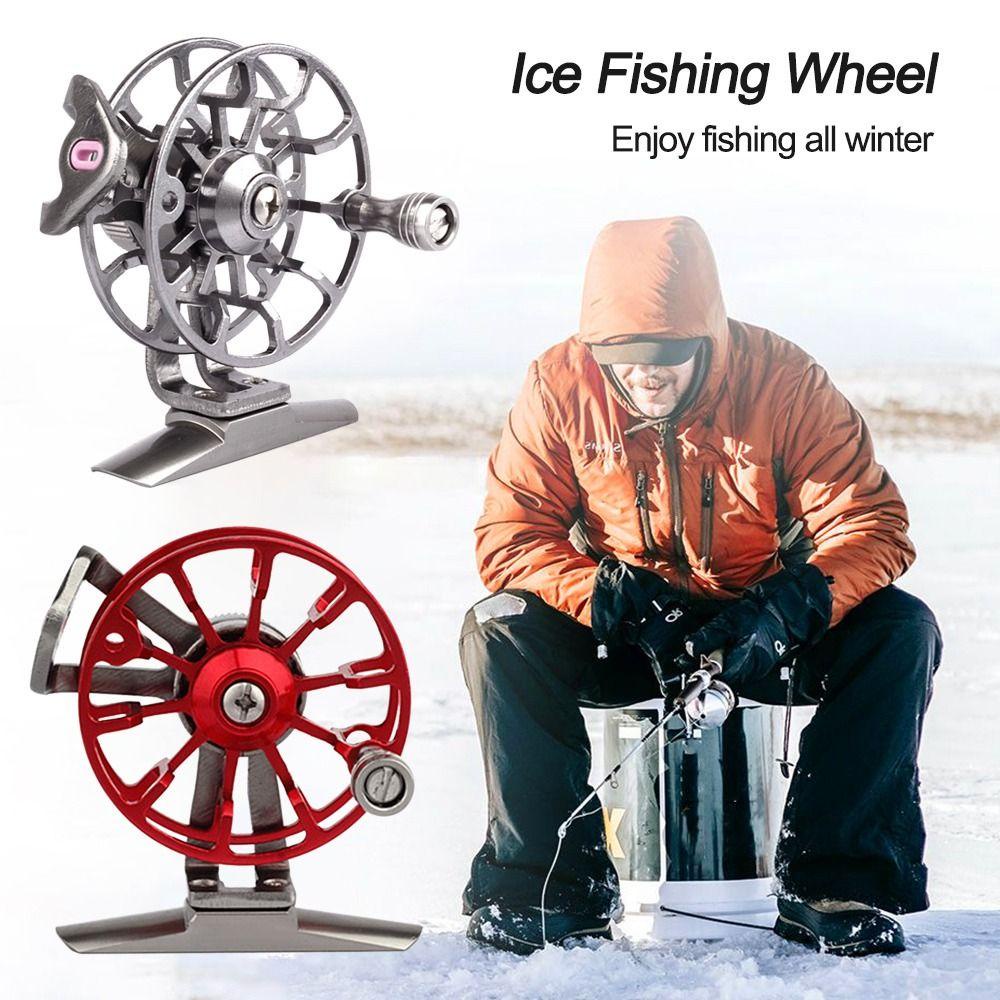 Preva Ice Fishing Wheel Hot Aluminium Alloy Alat Pancing Aksesoris Logam Umpan casting Gulungan