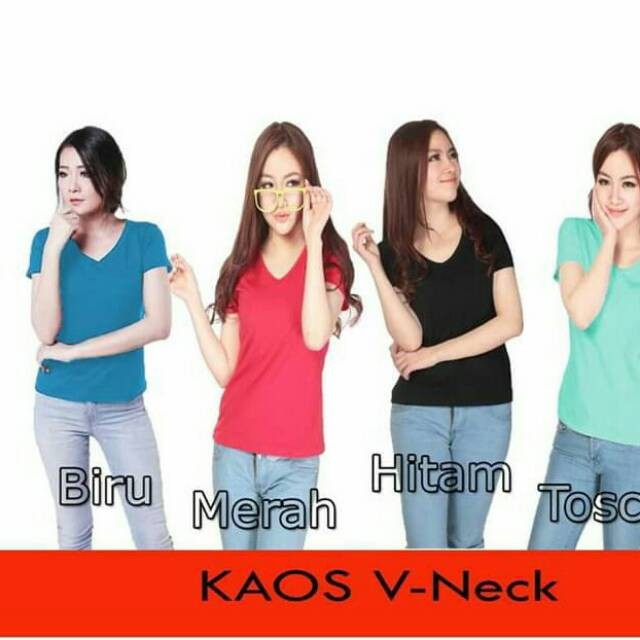 Oblong pendek/ Kaos Pdk  V.neck