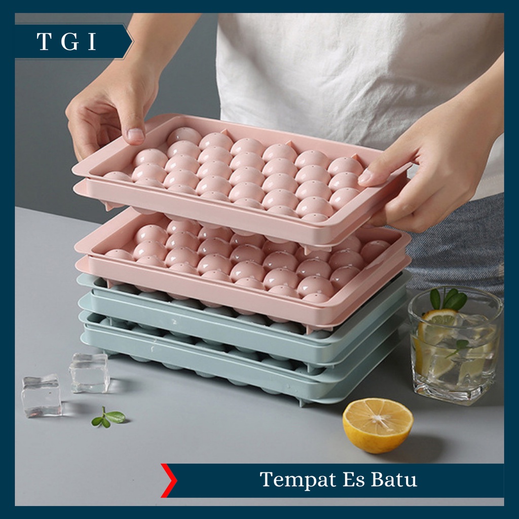 TGI - TEMPAT ES BATU CETAKAN ES BATU KOTAK MODEL GRID ICE TRAY PLASTIK | CETAKAN ES BATU PLASTIK KOTAK TEMPAT ICE CUBE FOOD GRADE