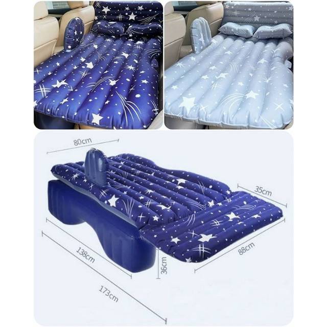 Matras mobil kasur mobil kasur angin motif bintang untuk semua jenis mobil suv, mpv, sedan