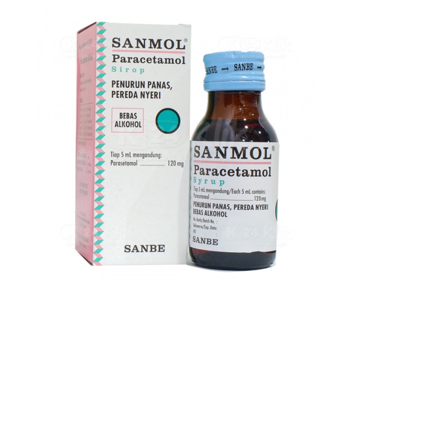 Jual Sanmol Paracetamol Cair Sirup 60ml Shopee Indonesia