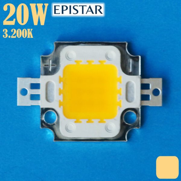 HPL LED 20 Watt WARM WHITE / kekuningan 3200K 2000Lm Epistar LED