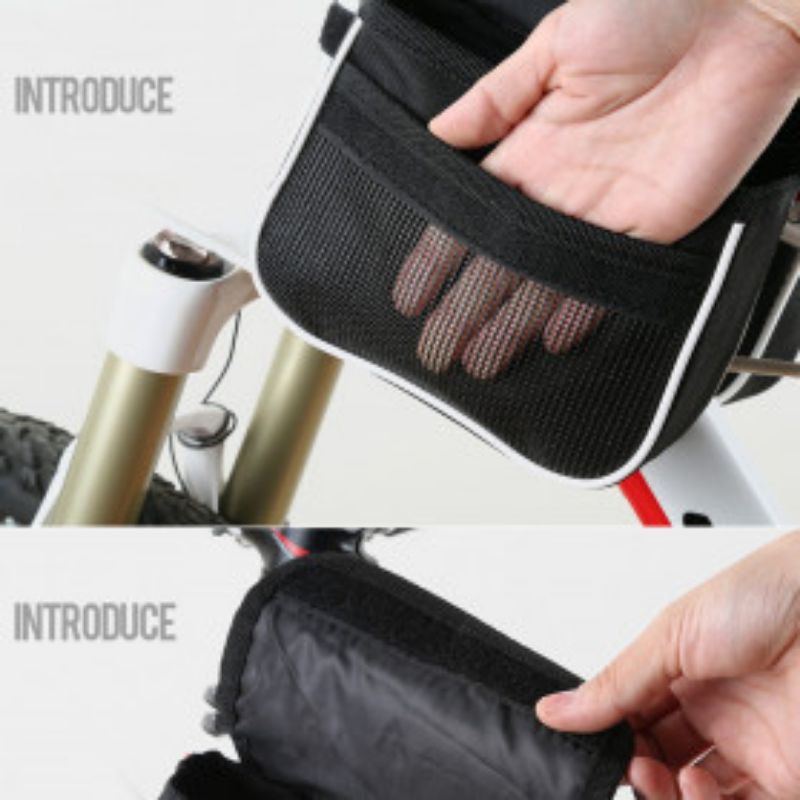 termurah - Grosir Tas Sepeda Bike Bag - Waterproof with Smartphone Bag 6 - 6.7 inch