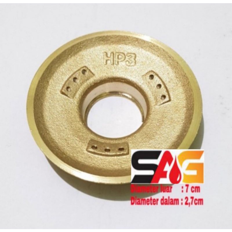Burner Hp3 Model Hitachi-TDC-Todachi-Spare Part Kuningan Kompor Gas