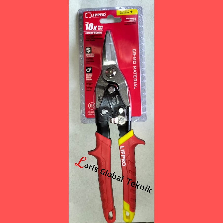 Gunting Baja Ringan Seng LIPPRO JAPAN 10inch Aviation snip Lippro ORI