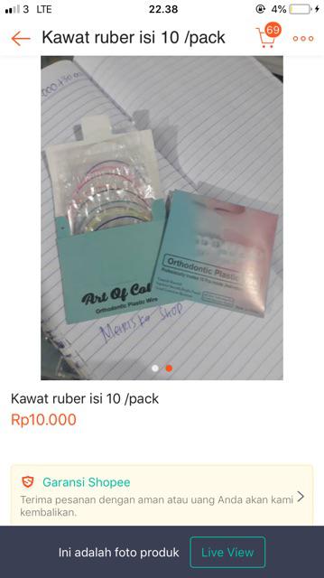 Kawat Ruber Isi 10 /pack