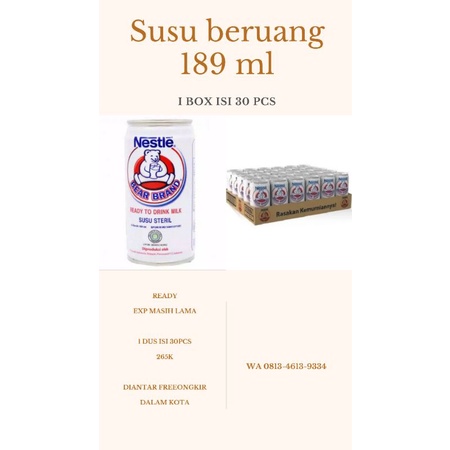 

susu beruang 189 ml