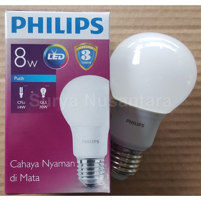 Jual Bohlam LED LEDBULB Philips 8w Indonesia|Shopee Indonesia