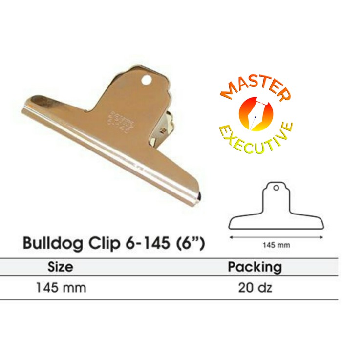 [Buah] Joyko Bulldog Clip / Penjepit Jumbo / Jepitan Besar 145 mm / 6-145