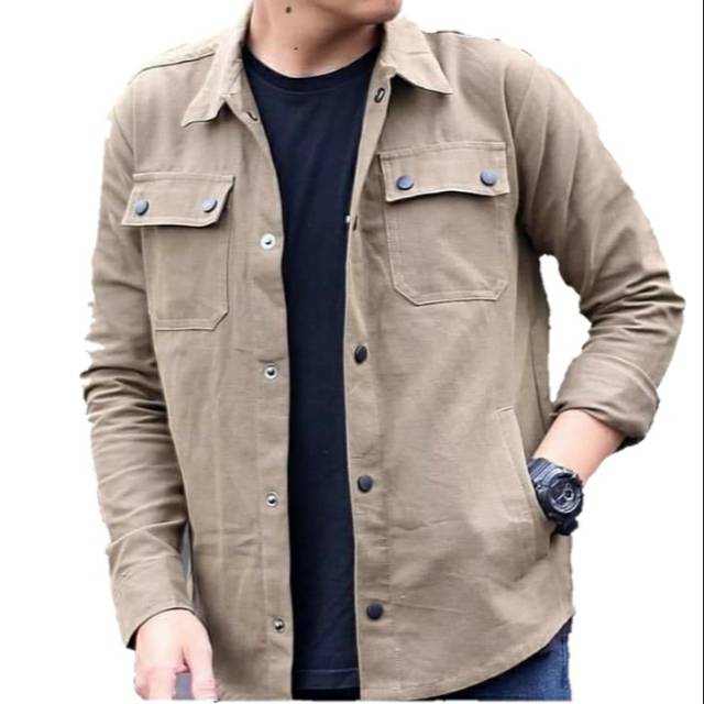 Jaket Semi Parka pria / Kemeja semi parka / trucker semi parka /  jaket pria Original/ Semi parka(CO