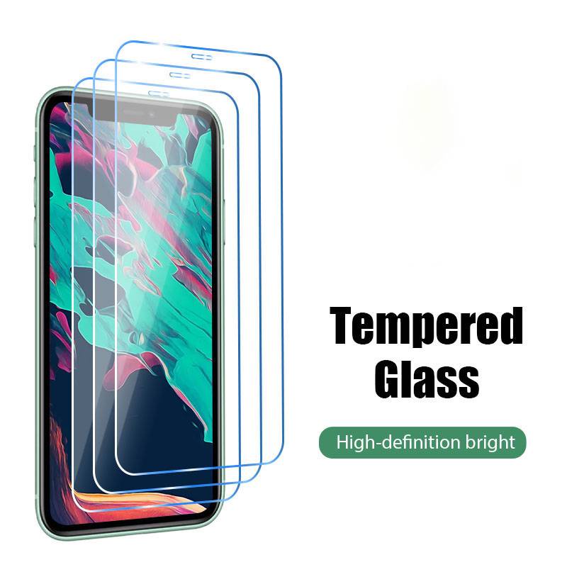 1PCS Full Cover Tempered Glass For IPhone 11 12 Pro Max Mini Screen Protector Glass For iphone 6 6s 7 8 Plus X XS Max XR SE 2020