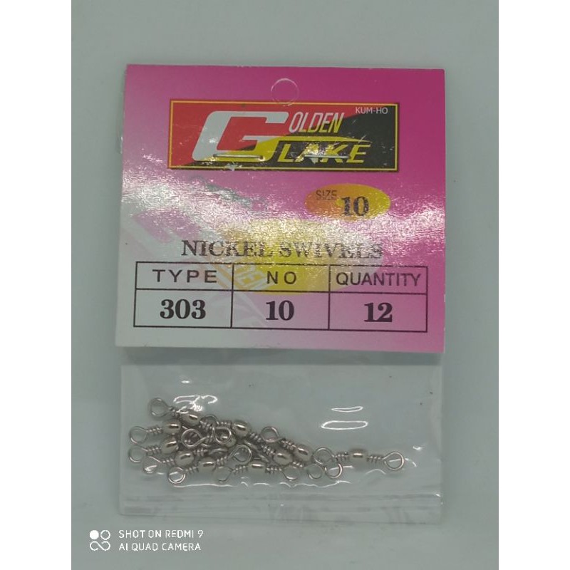 Penitik Golden Lake Nickel Swivels ( No.10 )