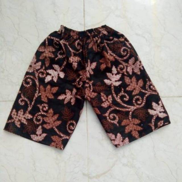 Celana Pendek Katun Plentet Batik Size Anak~ Abg