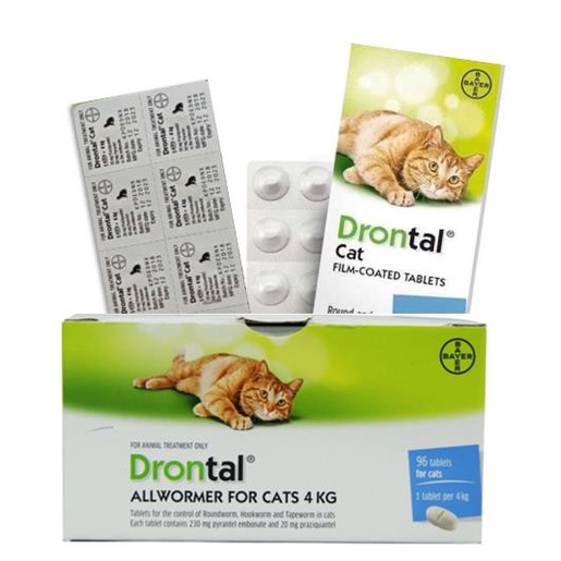 DRONTAL CAT Obat Cacing Kucing (Harga per Tablet)