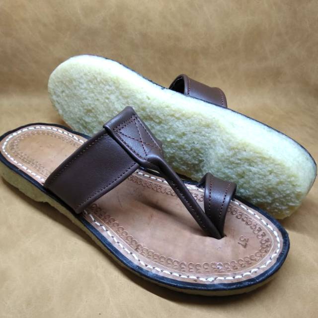 Sandal terumpah tarumpah wanita kulit asli murah terbaru