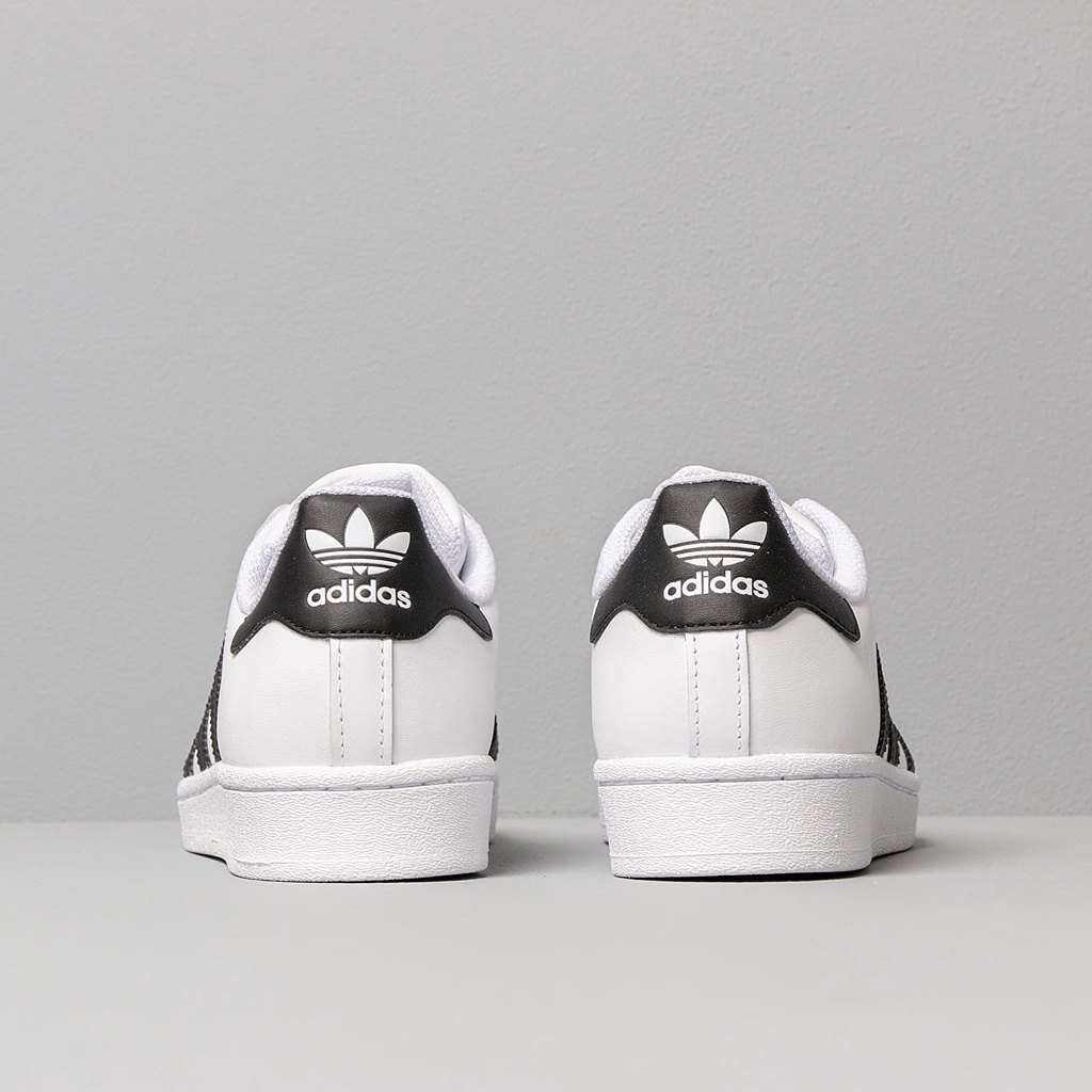 Sepatu Adidas Superstar Foundation Pack - Black White (Free Box)