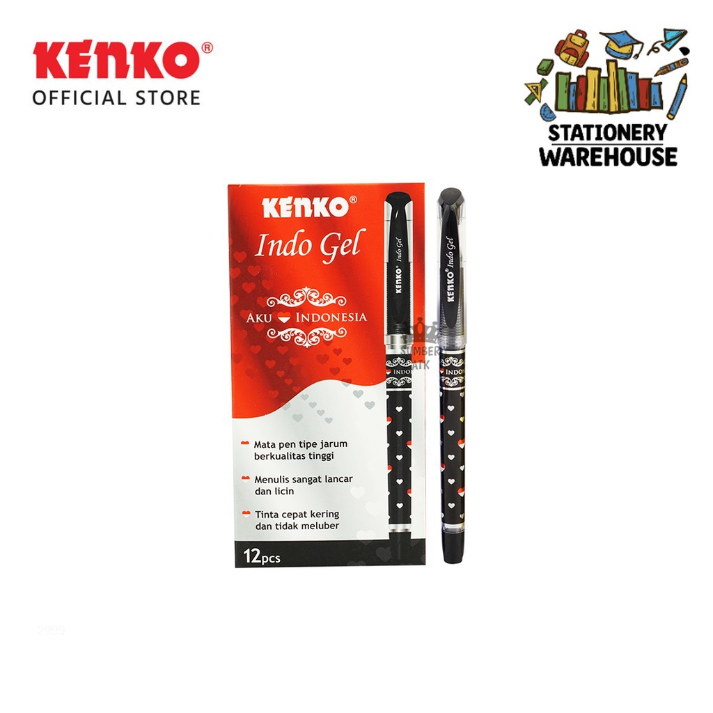 

Pulpen / Pena Gel Pen Kenko Indo Gel / 0.5 mm