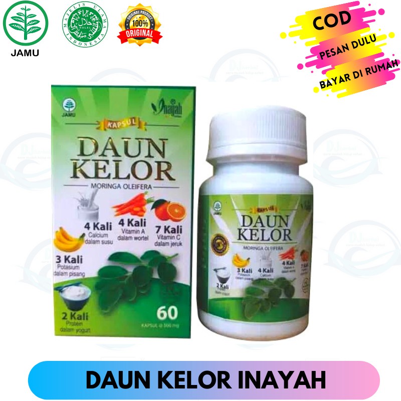 Kapsul Daun Kelor - Inayah - Obat Diet - Pelangsing Tubuh