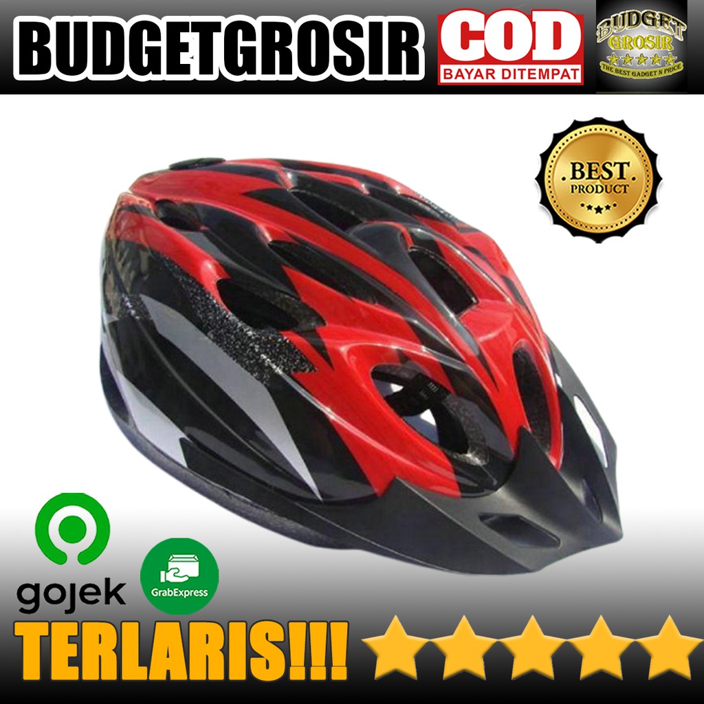 Helm Sepeda EPS Foam PVC - x31 - Red/Black--TaffSPORT