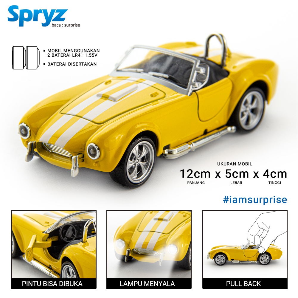 Spryz Roadster Diecast Mobil Skala 1:32 - Seri 1