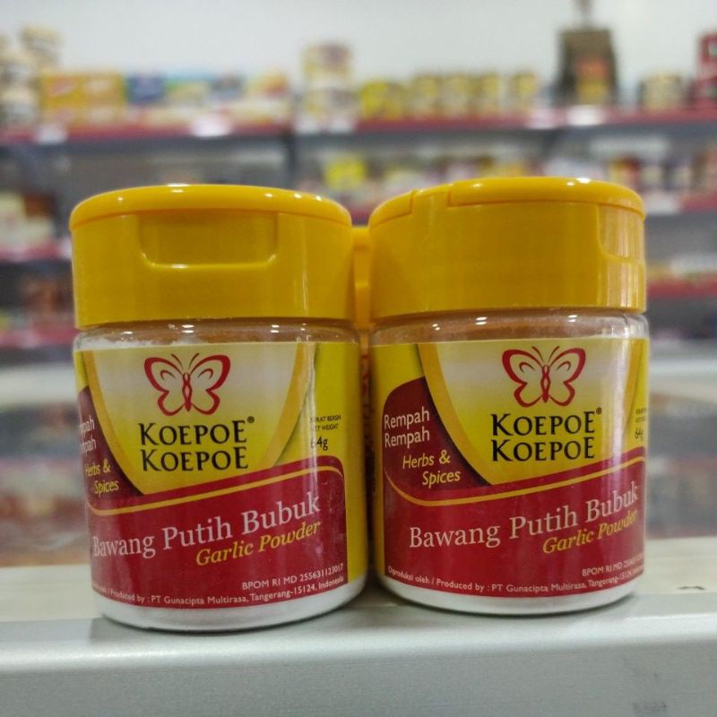 

KOEPOE-KOEPOE BAWANG PUTIH BUBUK 64g