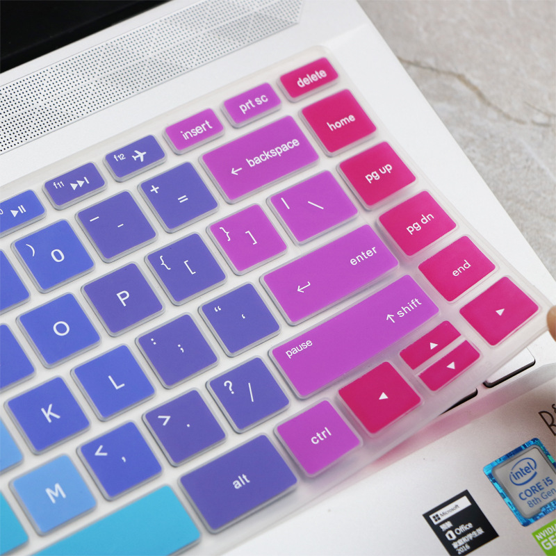 For 13.3inch HP Envy13-aq I5-10210U Colorful Silicone laptop Keyboard Protector Keyboard Cover Skin