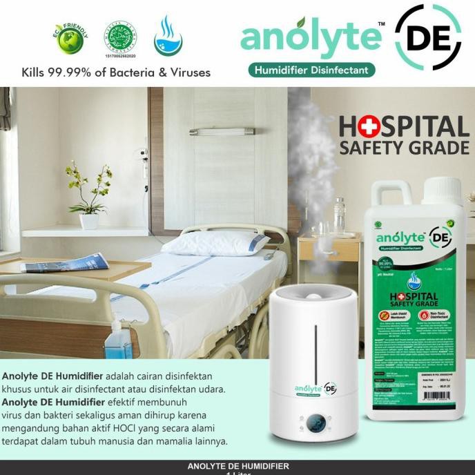 PROMO Cairan Diffuser Aman buat Bayi, Humidifier Desinfektan ANOLYTE 1 Liter / HUMIDIFIER