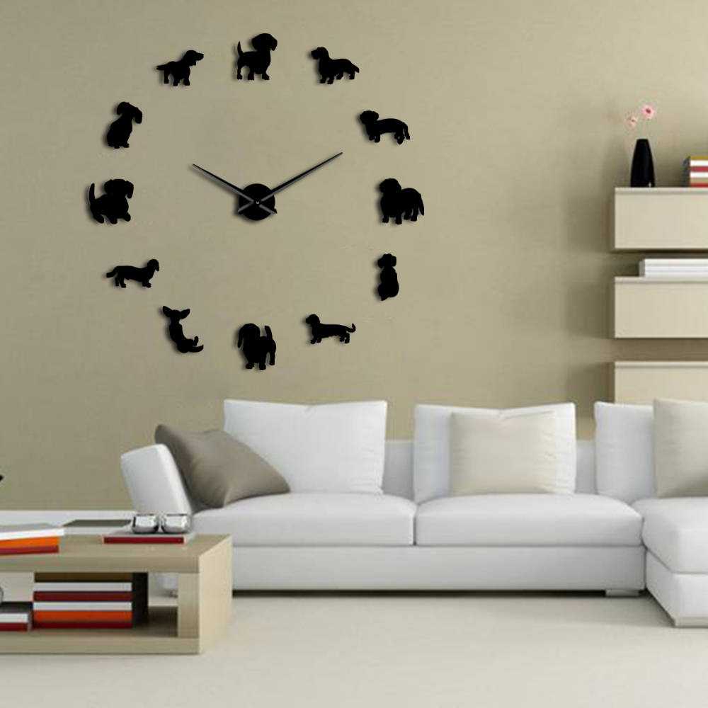 Jam Dinding Besar DIY Giant Wall Clock 120cm PuppyDog DIY-206