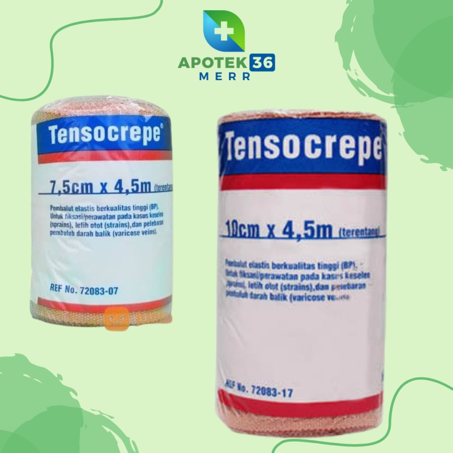 TENSOCREPE PEMBALUT ELASTIS 3&quot;, 4&quot;