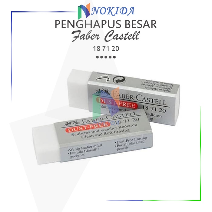 

Nokida Faber Castell Penghapus Pensil - Putih Size Besar