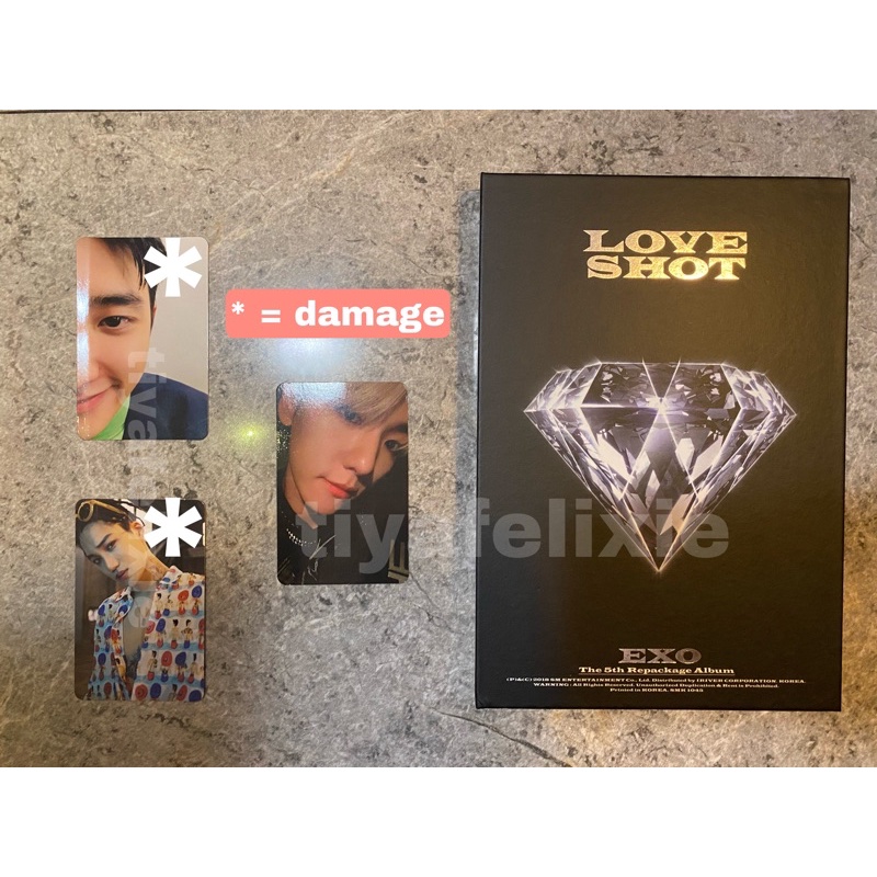 [BACA DESC] exo love shot album only pc d.o loveshot kai kokobop baekhyun obsession