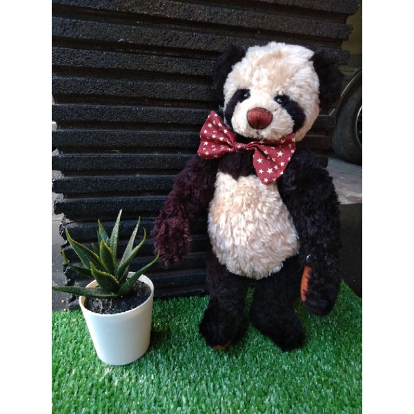 Boneka Panda Teddy Bear Vintage Klasik Ganz