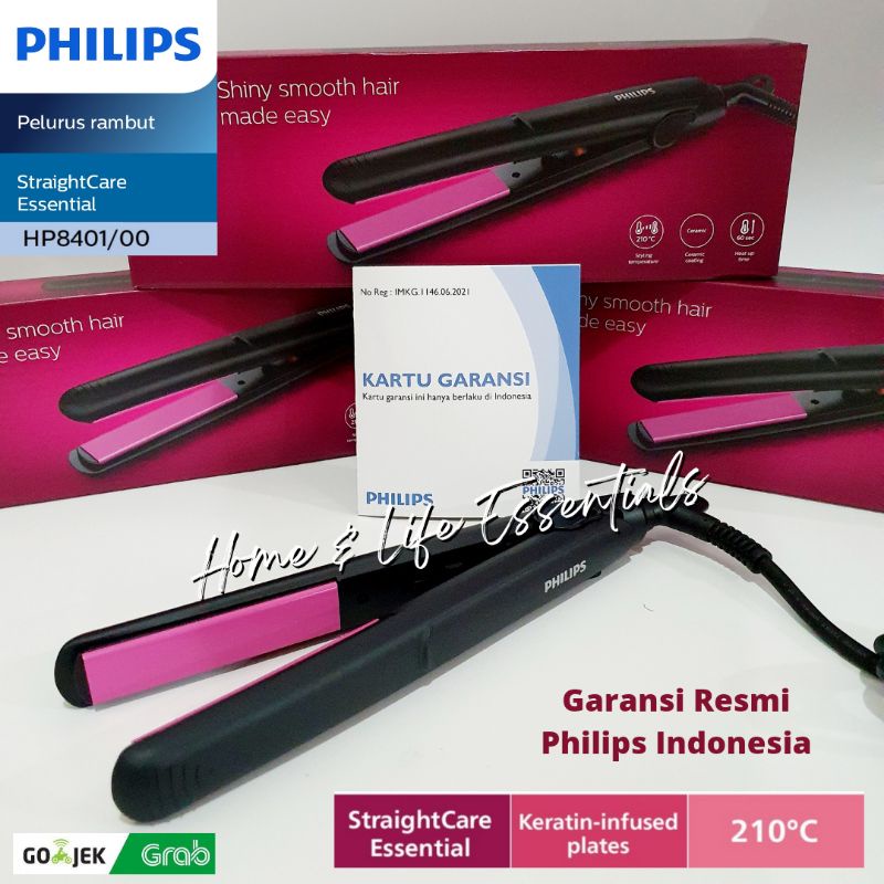 Catok Rambut Philips HP8401 Selfie Straightener Catokan Rambut Philips HP 8401