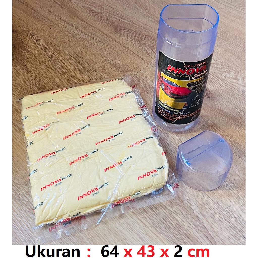 INNOVA Kanebo jumbo 64x43x0.2 cm Kain Lap Chamois Besar Berserat Daya Serap