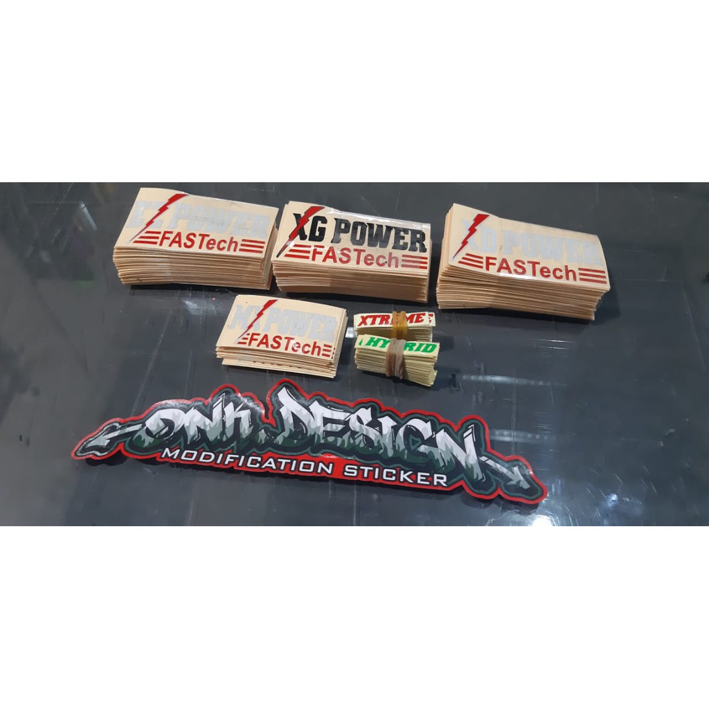 

cutting sticker stiker bebas desain printing waterproof label merk laminasi 166