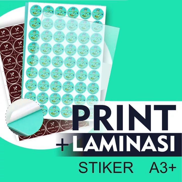 

PRINT + LAMINASI STIKER A3+ | LABEL MAKANAN - LABEL MINUMAN - CEPAT & MURAH