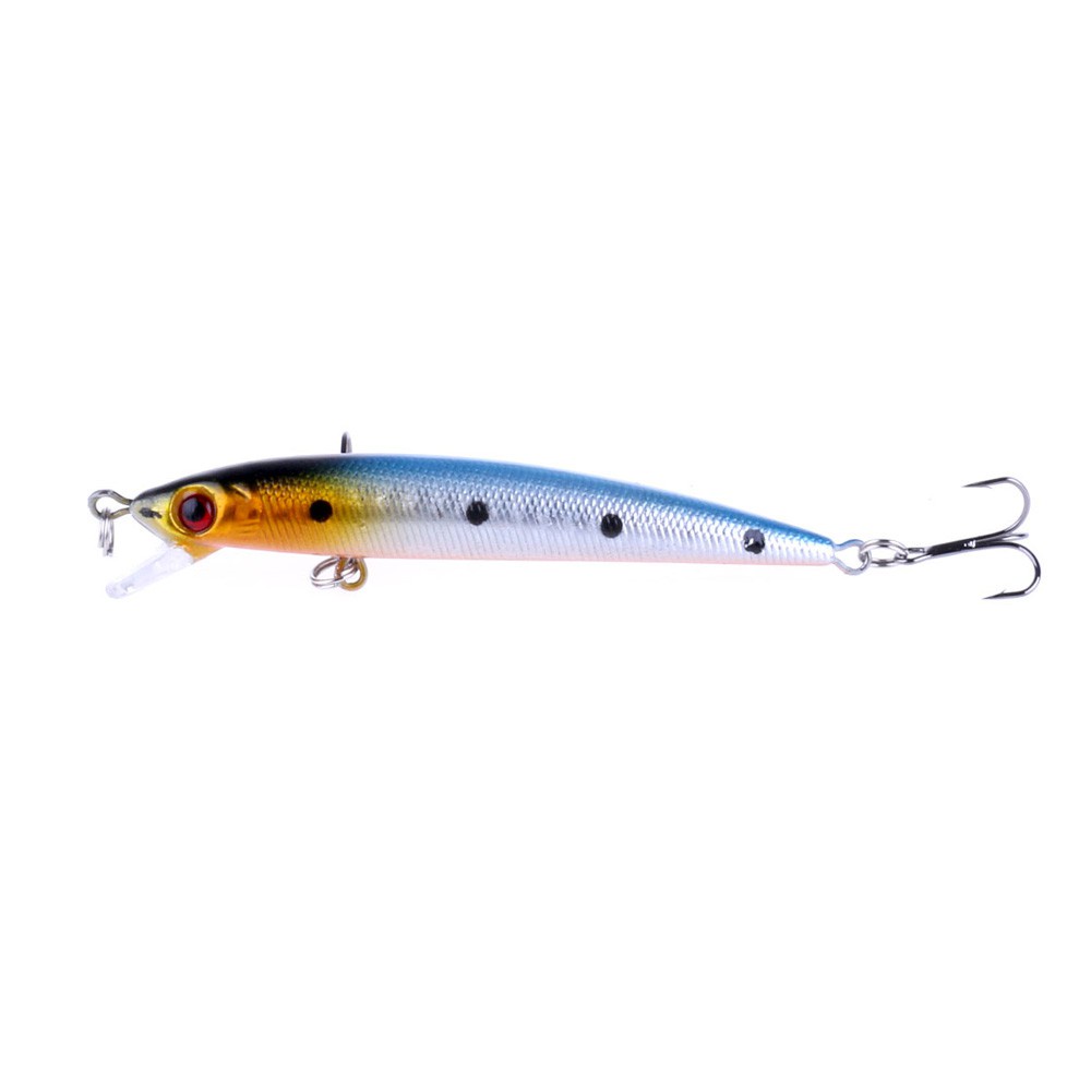 HENGJIA 5pcs Floating Minnow 8.5cm 6g Umpan Fishing Lure Depth 0.3-1.5M Artificial Hard Bait 3D Eyes Fishing Tackle