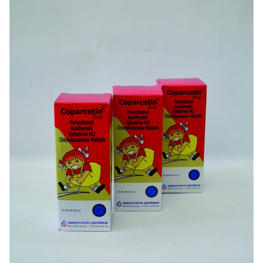 Coparcetin Sirup / Syrup 60 Ml (Obat Batuk, Flu / Pilek, Demam / Panas dan Pusing / Sakit Kepala)