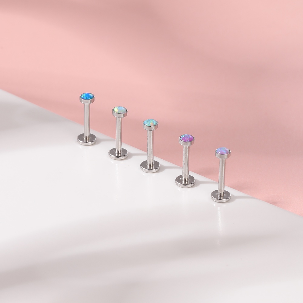 10-30Pcs/lot Stainless Steel Labret Piercing Color Crystal Lip Studs Cartilage Tragus Earrings Acrylic Helix Piercings Body Jewelry