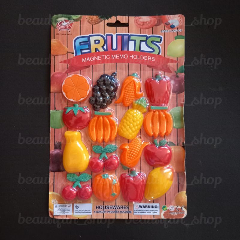 Magnet buah kulkas | tempelan kulkas magnet buah | mainan anak magnetic fruit tempelan hiasan kulkas