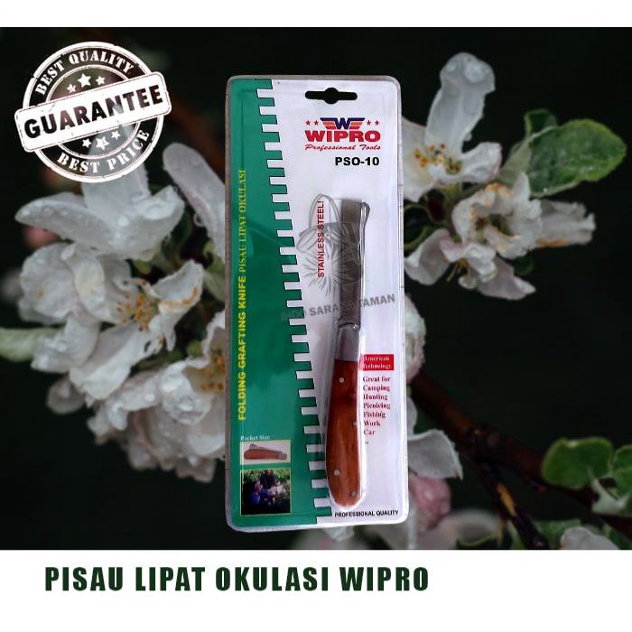 PISAU LIPAT OKULASI WIPRO Folding Grafting Knife Stainless Garden Tools Alat Berkebun Pisau Tanaman 