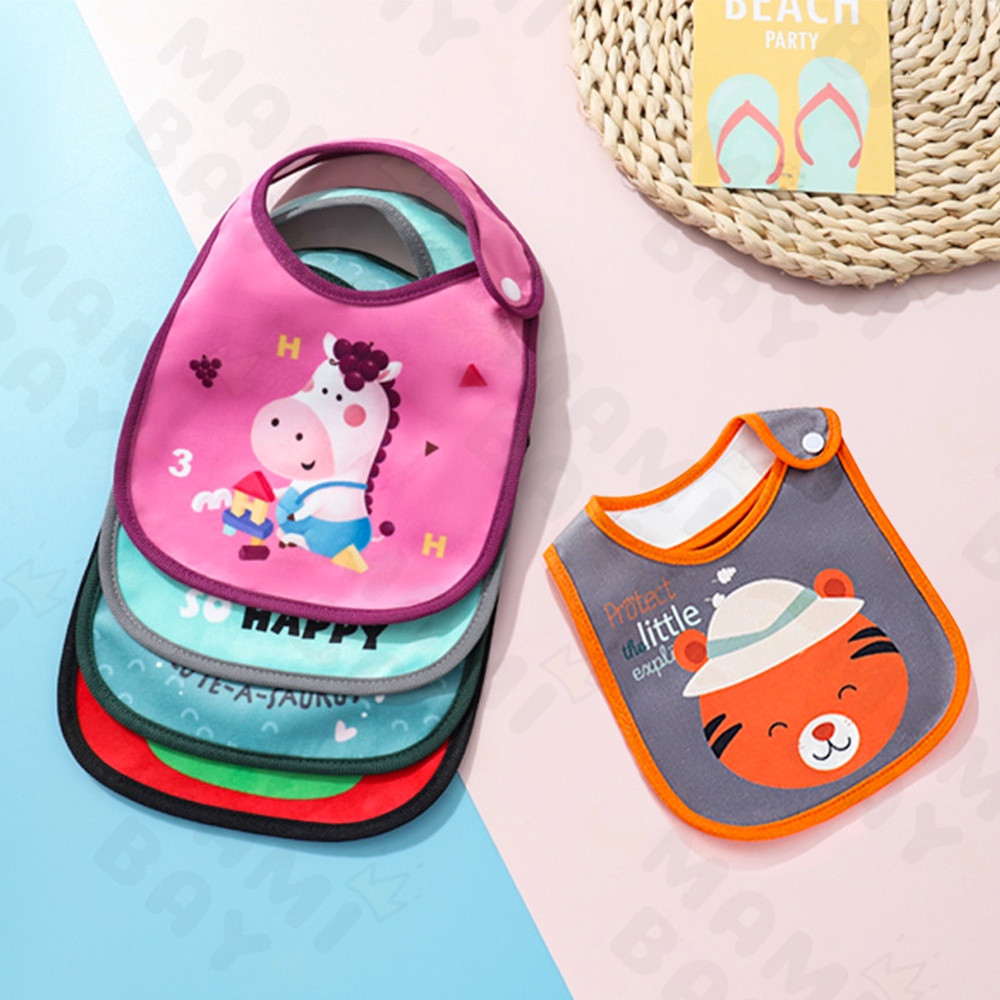 Mamibayi Celemek bayi  bahan beludru waterproof bibs slaber bayi